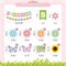 Hello Spring Party Decorations Include Hello Spring Banner, Spring Daisy Garland Banner, Spring Sunflowers Butterfly Hanging Swirls for Spring Birthday Easter Party Decorations Supplies